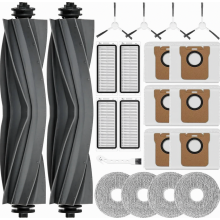 21-teiliges Ersatzteilset für L20 Ultra Staubsauger, 2 Hauptbürsten, 6 Staubbeutel, 4 Wischpads, 4 HEPA-Filter