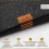 Rectangular Felt Placemats, Anthracite, 12 Pack, Washable, 44 x 32 cm, Table and Glass Coasters 3