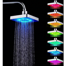 LED-regendouchekop met 7 kleurveranderende lampjes, romantische badkamerdouche voor thuisgebruik, eenvoudig te installeren