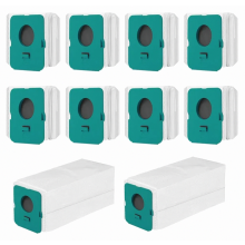10 stofzuigerzakken voor het reinigingsstation, vervangende stofzakken, duurzame set van 10 stuks, wit