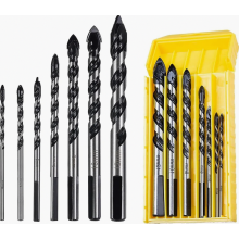 7-delige tegel- en glasboor set voor porselein, keramiek, beton, baksteen, spiegels en hout, 3 tot 12 mm