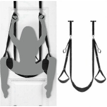 Columpio de puerta estilo columpio con asiento, correas ajustables, apto para parejas adultas, soporta 100 kg -HK626 26s hhin