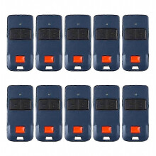 10-Pack 433.92MHz Rolling Code Garage Door Remote Control, 2-Button Handheld Transmitter, Compatible with BFT MITTO COOL C2 C4 Mitto2 M