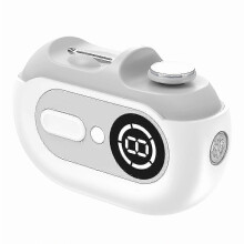 Gearrthóir Ingne Leictreach le Meilteoir & Solas LED, Gearrthóir Ingne In-athluchtaithe 4-in-1, Uirlis Uathoibríoch Cúraim Ingne do Phá