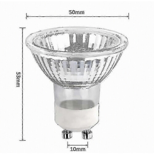 5 Pcs Gu10 35w Halogen Spotlight Bulb Dimmable, Halogen Reflector Lamps Lucky_B 2