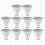 10 faretti LED GU10 da 7W, luce bianca calda 3000K, per interni, plafoniere 1