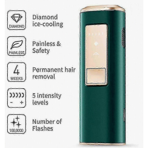 Schmerzfreies IPL-Haarentfernungsgerät, dauerhafter Haarentferner mit Saphir-Diamant, Eiskühlung 1