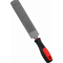 Râpe à sabots double face 200 mm en acier au carbone avec manche en caoutchouc, outil de maréchalerie pour les soins des chevaux