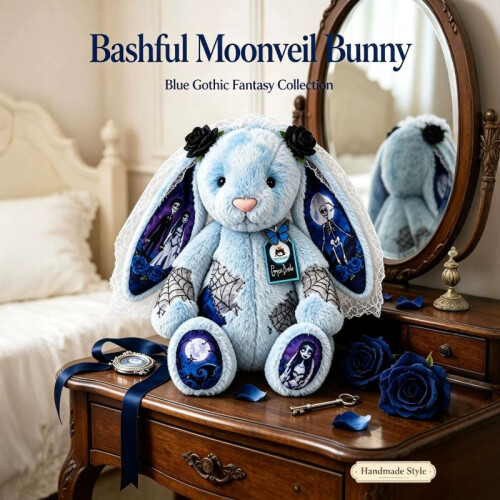 Bunny Plush Collection Gothic Stuffed Animal Doll, 10 Inch, 1 Pack 2