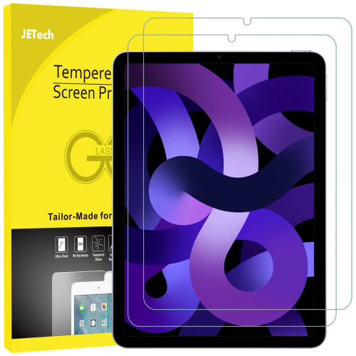 JETech Screen Protector for iPad Air 5th Gen 10.9" (2022), 2-Pack