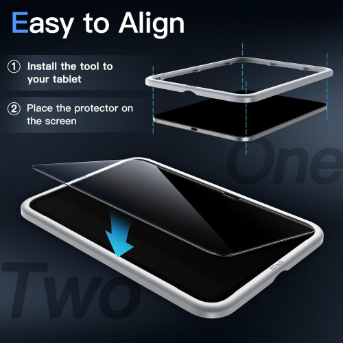 JETech Screen Protector for iPad mini (NEW) 8.7" (2026), Easy Install 1