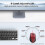 TeckNet TECKNET Wireless Mouse for Laptop, 4800 DPI Optical Computer Mice, Red 2