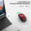 TeckNet TECKNET Wireless Mouse for Laptop, 4800 DPI Optical Computer Mice, Red 5