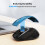 TeckNet TECKNET Wireless Mouse for Laptop, 4800 DPI Optical Computer Mice,Dark Blue 6