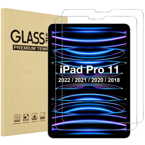 ProCase 2 Pcs Screen Protector for iPad Air 5/4, iPad Pro 11 3rd 2nd 1st