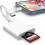 La Brodée SD Card Reader for iPhone iPad, Lightning+USB C Camera Adapter 1