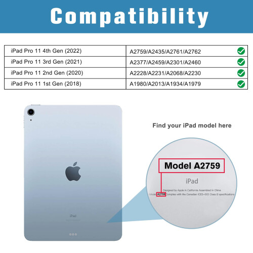ProCase 2 Pcs Screen Protector for iPad Air 5/4, iPad Pro 11 3rd 2nd 1st 1