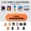 USB C SD Card Reader for iPhone,Dual Slot Type C Memory Card Reader-Orange 2