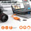 USB C SD Card Reader for iPhone,Dual Slot Type C Memory Card Reader-Orange 3
