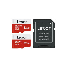 Lexar Micro SD Card 32GB 2 Pack E Series, Up to 100MB/s, microSDXC