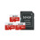 Lexar Lexar Micro SD Card 128GB 3 Pack E Series, Up to 100MB/s, microSDXC 1