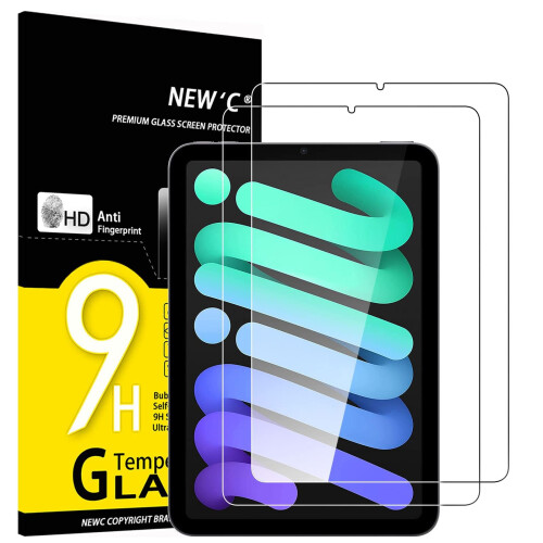 NEW'C for iPad mini 7 (A17 Pro)/mini 6 Screen Protector Tempered Glass