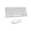 TeckNet TECKNET Mini Wireless Keyboard and Mouse Set, 2.4G Cordless USB, Silver 1