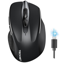 TECKNET Bluetooth Mouse, Rechargeable Bluetooth Wireless Mouse