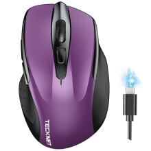 TECKNET Bluetooth Mouse, Rechargeable Bluetooth Wireless Mouse