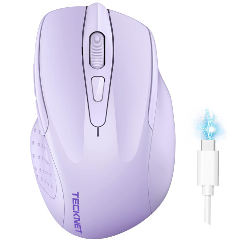 TeckNet TECKNET Bluetooth Mouse, Rechargeable Bluetooth Wireless Mouse
