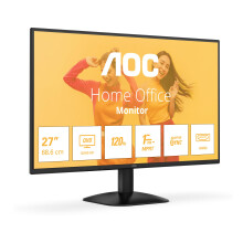 AOC Q27B35S3 27 inch WQHD Monitor 120Hz, IPS Panel, 4ms GtG, HDR10, (2560x1440 HDMI 1x 2.0 DP 1x 1.4) Black
