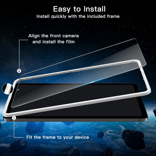 JETech Screen Protector for Samsung Galaxy Tab S6 Lite 10.4", 2-Pack 1