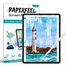PAPERFEEL 2 Pack Screen Protector for iPad Pro 11 2022-2018, iPad Air 5/4