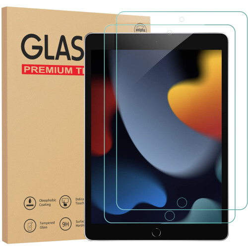 Gerutek 2-Pack Screen Protector for iPad 9th/8th/7th Generation 10.2 Inch