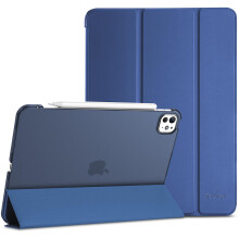 ProCase Smart Case for iPad Pro 11 Inch Case M5 2025/M4 2024(Model: A3357/A3358/A3359/A2836/A2837/A3006), Slim Folio Stand Hard Shell Protective Table