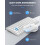 TeckNet TECKNET Mini Wireless Keyboard and Mouse Set, 2.4G Cordless USB, Silver 4