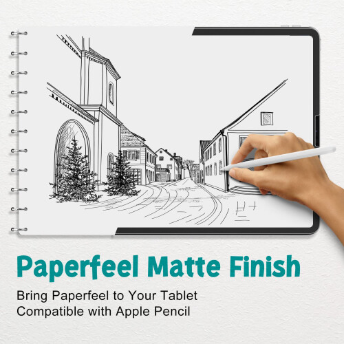 PAPERFEEL 2 Pack Screen Protector for iPad A16 11th 10th Gen 2025 2022 1