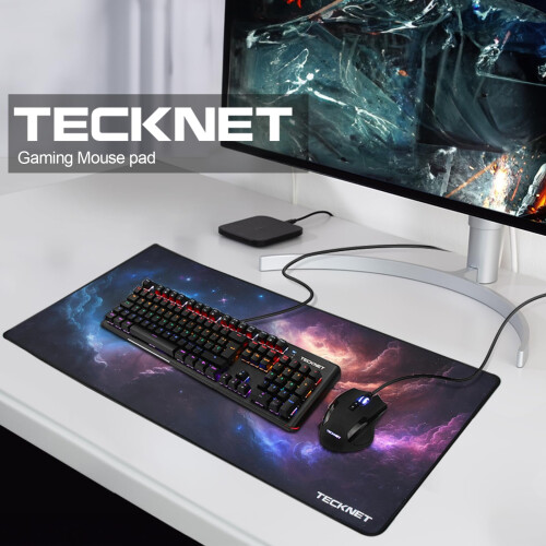TeckNet TECKNET Gaming Mouse Mat, 900x400x3mm Large Mouse Pad - Nebula 1