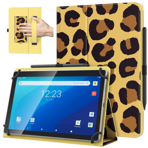 TiMOVO Universal Case for 10.1 Inch Android Tablet, Leopard
