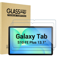 ProCase 2 Pack Screen Protector for Galaxy Tab S10 FE Plus 2025 13.1", Hardness Tempered Glass Screen Film Guard for Tablet S10 FE+ SM-X620 13.1 Inch