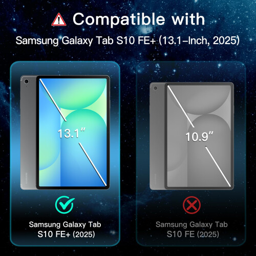 JETech Screen Protector for Samsung Galaxy Tab S10 FE Plus 13.1", 2-Pack 2