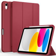 CACOE Case for iPad (A16) 11th/10th Generation with Pencil Holder 2025 2022 11/10.9 inch, Soft TPU Back Protective Smart Cover for 11/10 Gen with Stan