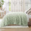 Whale Flotilla Soft 3D Jacquard Fleece Throw Blanket for Sofa Sage Gre 5