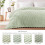 Whale Flotilla Soft 3D Jacquard Fleece Throw Blanket for Sofa Sage Gre 6