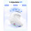 TeckNet TECKNET Wireless Ergonomic Mouse 4800DPI Vertical 2.4G Cordless Mouse,White 2