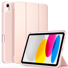 CACOE Case for iPad (A16) 11th/10th Generation with Pencil Holder 2025 2022 11/10.9 inch, Soft TPU Back Protective Smart Cover for 11/10 Gen with Stan