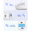 TeckNet TECKNET Wireless Ergonomic Mouse 4800DPI Vertical 2.4G Cordless Mouse,White 6