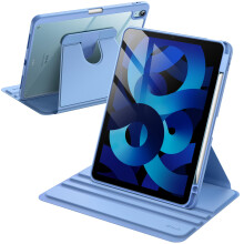 JETech 360 Rotating Case for iPad Air 11" M4/M3/M2, Air 5/4, Sky Blue