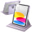 JETech 360 Rotating Case for iPad (A16) 11th/10th Gen, Light Purple 1
