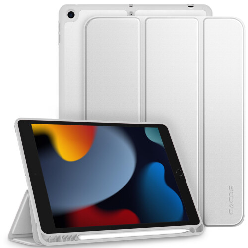 CACOE Case for iPad 9th/8th/7th Generation(2021/2020/2019) + Pencil Holder